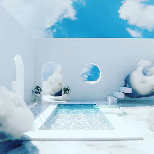 3D Blue Renders